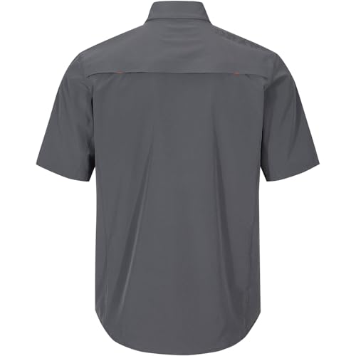 Drake Waterfowl Men's Lake Shore Performance Casual Moisture-Wicking Lightweight Breathable Solid Short Sleeve Buttoned Shirt3