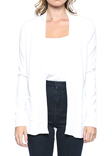Image of Urban Look Womens Basic Long Sleeve Open Front Comfy Sweater Cardigan
