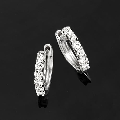 Ross-Simons 0.33 ct. t.w. Lab-Grown Diamond Hoop Earrings in Sterling Silver4