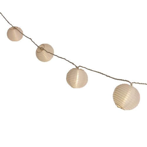 Preisvergleich Produktbild Plaights Lampion Lichterkette mit 20 LEDs in warmweiß / Sommerlichterkette für draußen / perfekte Dekoration für Garten, Terrasse, Balkon, Party und Feiern
