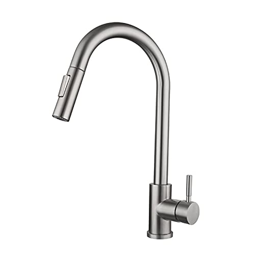 Robinet de cuisine sans touche 2 modes mitigeur acier inoxydable 304