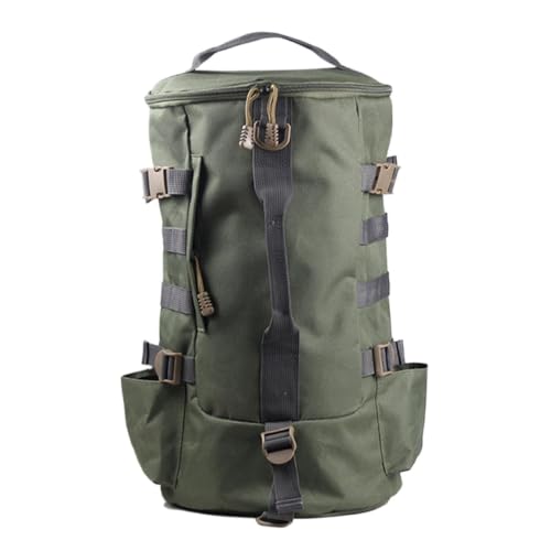 Mochila caja de pesca y bolsa de almacenaje para hombro de gran capacidad con portacañas integrado