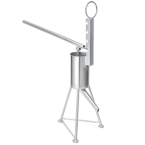 Relleno manual de salchichas de acero inoxidable, relleno de carne de apertura de 11 cm para restaurantes y cocina casera, máquina para hacer salchichas, herramienta de cocina duradera, fácil de usar