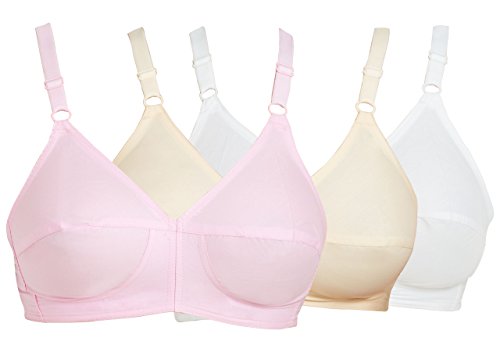 Image of SOUMINIE - U Shaped Back - 100% Cotton Full Figure Bra - Minimizer - Non Padded - Full Coverage Wirefree Seamed Bra