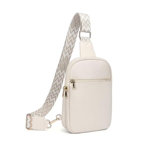 Image of GEMIU Anti Theft Small Sling Bag for Women RFID Fanny Pack Backpack Trendy with Adjustable Strap for Travel Beige