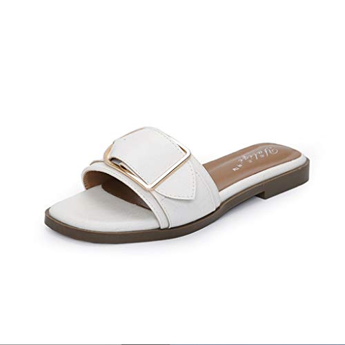 IOHIO Sand Drag Chaussures à Lacets Confortables avec Boucle de Ceinture Confortable et à Bout Plat (Couleur : C, Taille : 38 2/3 FR) Cover