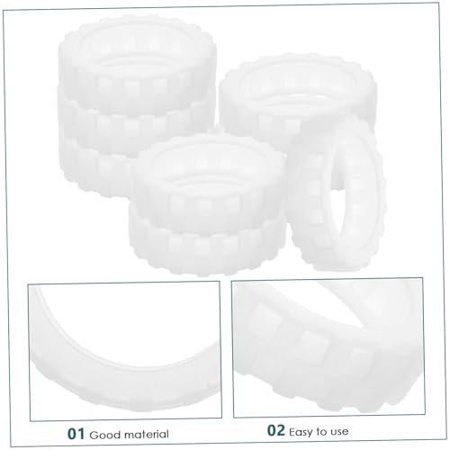 PartyKindom 8pcs Luggage Wheel Covers Silicone Suitcase Wheel Protectors Noise Reduction Dark Glow Easy Install Travel Business Case Sleeves3