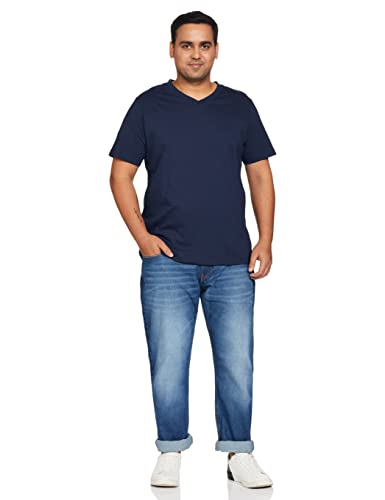Image of Amazon Brand - Symbol Men Cotton Rich Stretchable Jeans | Casual Denim Relaxed Fit
