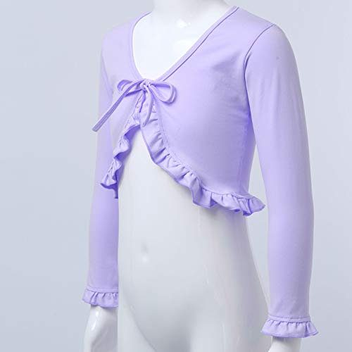 easyforever Kids Girls Basic Ballet Dance Gymnastics Performance Cardigan Top Warm-up Shrug Sweaters Cover Up4