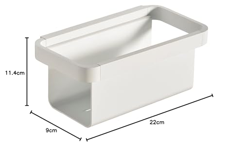 Zone Denmark Rim 22 x 11.4 x 9 cm Shower Shelf, White, 22 x 11,4 x 9 cm - Image 3