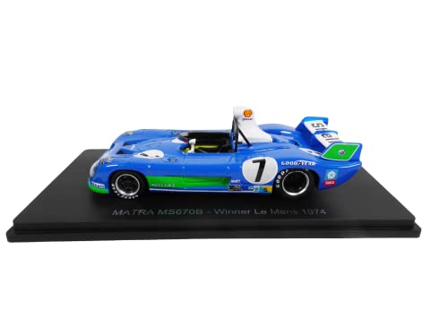 OPO 10 - Voiture Compatible avec Matra MS670B Winner Le Mans 1974 Pescarolo-Larrousse - Spark 1/43 pour Hachette Japon - 26