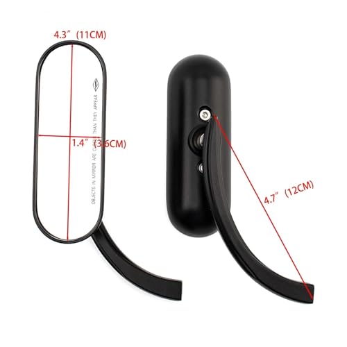 Espejos Harley M10/8 cromados para rutas largas en Electra Glide y Dyna 3