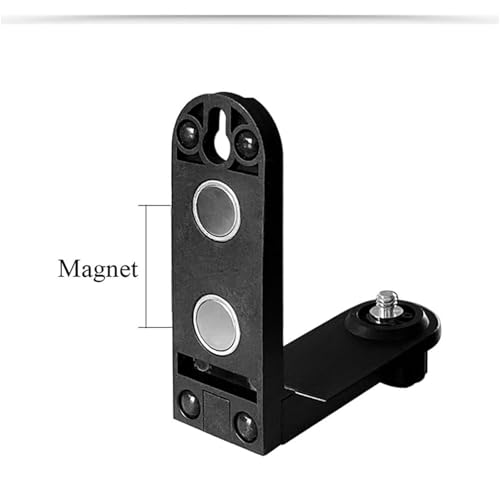 2 soportes magnéticos en forma de L de nivel láser para 2 líneas, imán de soporte para atraer rosca de 1/4 pulgadas, soporte universal de absorción de imán de hierro súper fuerte, soporte de montaje