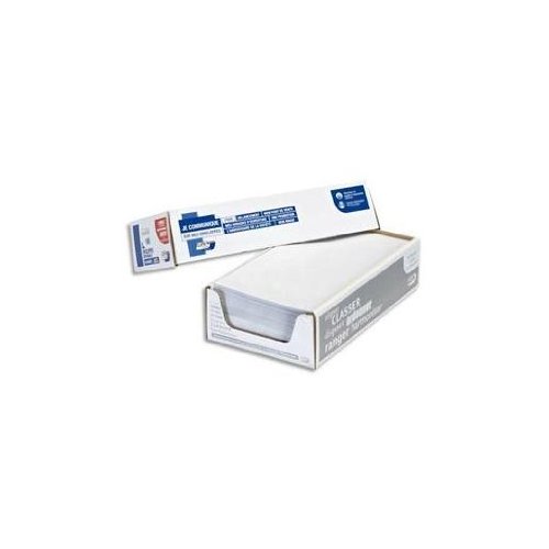 GPV - Boite de 100 Enveloppes - Format DL (110x220 mm), sans fenêtre, qualité papier blanc : 80 g/m2 - Certifié PEFC