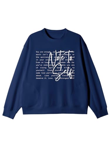 Christian Faith Over Fear Sweatshirts, You Are Enough Sweatshirt, Jesus Loves You Sweatshirt Pullover for Women Mens2