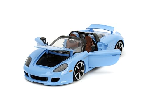 Coche de colección Porsche Carrera GT 1:24 azul miniatura 6