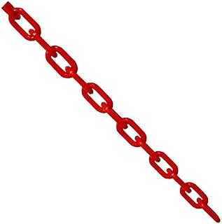 ExcInter Plastic Chain Yellow & Black 10mm*6mm Coated Decorative Links for Decorative Garden Fence Warning Safety Parking Space Assorted Colours