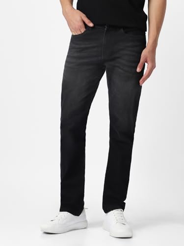 Image of Urbano Fashion Men's Regular Fit Washed Jeans Stretchable