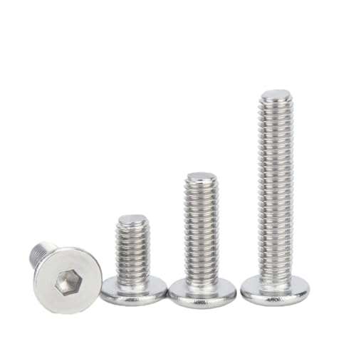 VNJUGF 10 �s�[�X/���b�g 304 �X�e�����X�|�Z�p CM �l�W�����^�X�[�p�[�t���b�g�E�F�n�w�b�h�{���g M1.6 M2 .5 M3 M4 M5 M6 M8 wanglan(14mm x10pcs,M4)