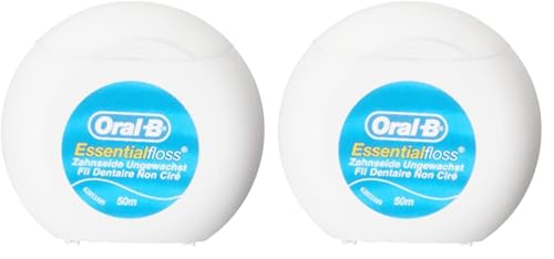 Oral-B Essential Floss Seda Dental - 50 Metros (Paquete de 2)