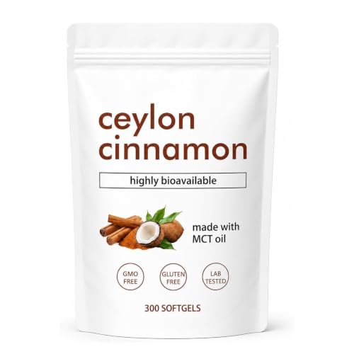 Metabolae Ceylon Cinnamon Ceylon Cinnamon with Mct Oil 300 Softgels
