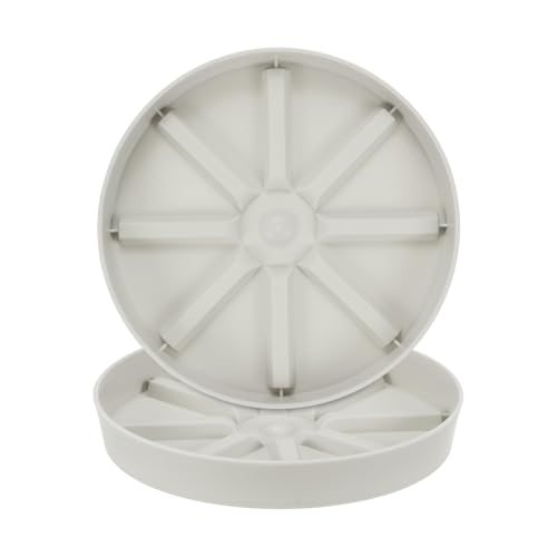 M METERXITY 2-Pack Plant Saucer, 6 Inch Flower Pot Saucers