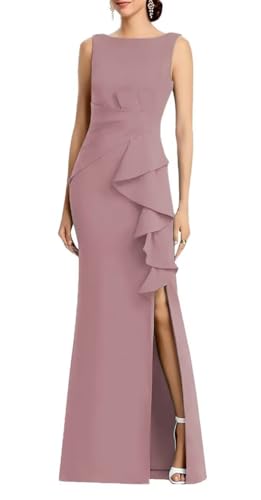 Satin Mother of The Bride Dress 2025 Sleeveless Long Mother of Groom Dresses for Wedding