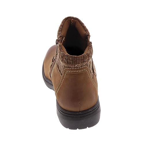 Clarks Clarks Women's Carleigh Lane Ankle Boot, Dark Tan Nubuck, 8 Medium US