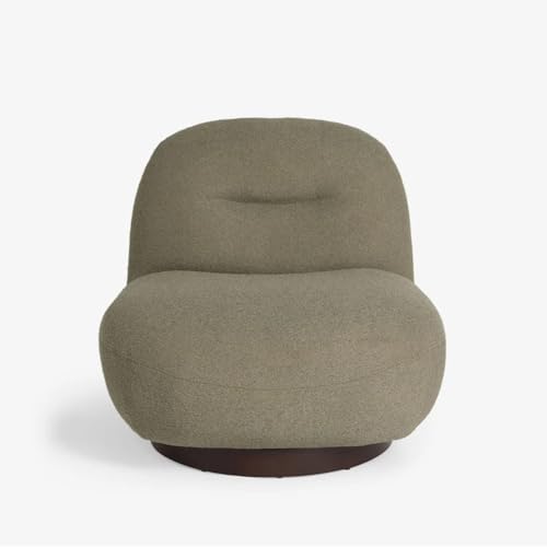 Image of Kingsman Furnitures Otis Swivel Accent Chair 360 Degree Rotating Luxury Lounge Chair for Living Room & Bedroom | Premium Upholstery, Modern Design, Comfortable Seating (Moss Green)