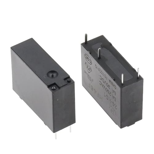 Relais de puissance 4 broches HF46F-12-HS1 normalement ouvert 12V DC 250V AC commutation PCB