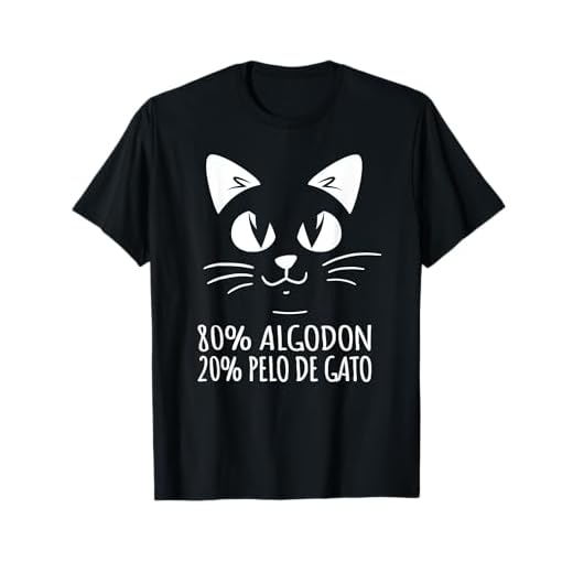 80% algodón 20% pelo de gato - rastros de gatos - gatos Camiseta