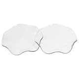 FRCOLOR 2Pcs Glass Essential Oil Dish for Aromatherapy Lamp Leakproof Replacement Wax Warmer Bowl Spa Plates for Diffusing Scented Oils in Beauty Salon and Home Use