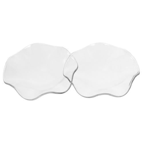 FRCOLOR 2Pcs Glass Essential Oil Dish for Aromatherapy Lamp Leakproof Replacement Wax Warmer Bowl Spa Plates for Diffusing Scented Oils in Beauty Salon and Home Use