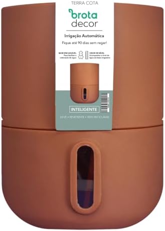 Vaso Autoirrigável Decor Urbi M Terracota Brota
