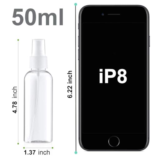 Sprühflasche 50ml Wiwj – 3 Stück transparente Zerstäuber für verschiedene Anwendungen