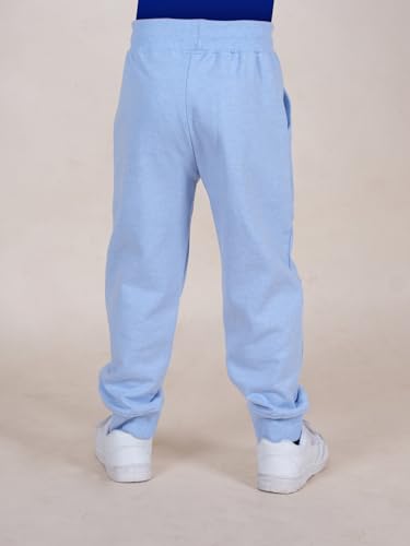 Image of KiddoPanti Boys Solid Fleece Track Pants | Cotton Poly Fleece Fabric | Ankle Length Bottom Rib | 2 Front Patch Pocket | Elastic Waist & Drawcord | Jogger Track Pants for Boys