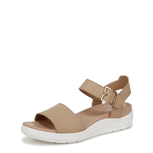 Dr. Scholl's Shoes Womens Time Off Sky Sandal Cuban Sand Smooth 9 M