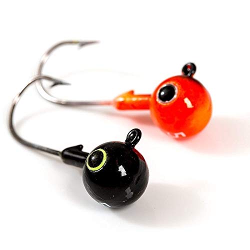 FLADEN Fishing, Assorted Multi Coloured Non-Toxic Ball Jigheads, Perfect for predator fishing with soft bodied lures (5 Pack - Image 2