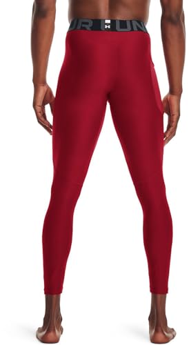 Under Armour Men's Armour HeatGear Leggings, Flawless (834)/White, Small – Ansicht 2