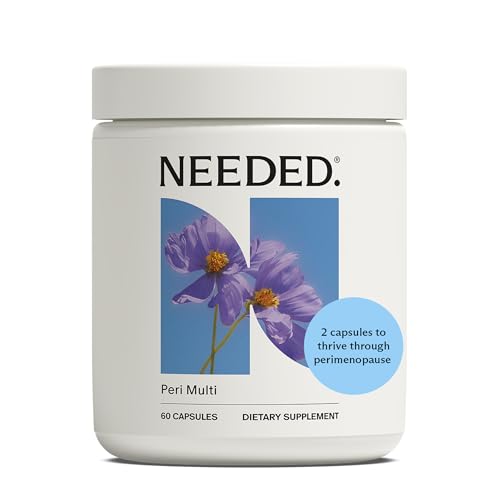 Needed. Perimenopause Supplement for Women - Perimenopause Multivitamin for Women with Vitamin B12 Vitamin D Magnesium & Choline - 30 Servings