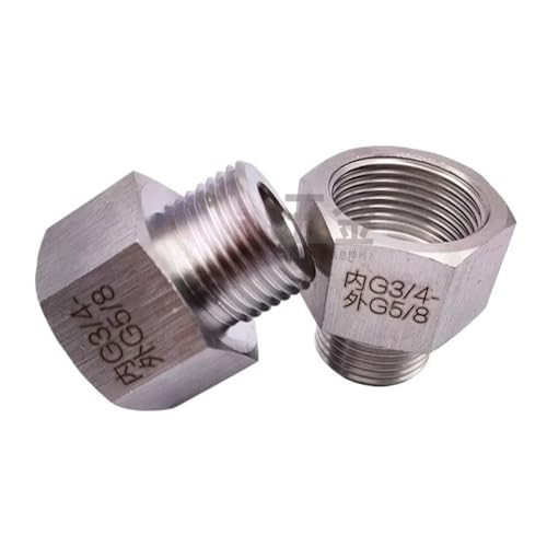 Adaptador de acero inoxidable buje reductor hexagonal G5/8 para conexiones de alta presión 3