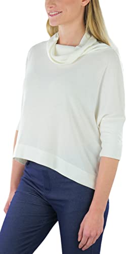 Image of ToBeInStyle Women's Classic Knit Fold Over Turtleneck Pullover