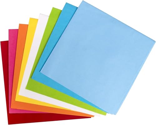 Image of ECO SARRAS 8 COLOR SET MULTI-PURPOSE WRAPPING PAPER FOR GIFT WRAPPING, HAMPERS, ART N CRAFT, DIY PROJECTS, FLOWER MAKING, CLOTHES, CANDLES, WEDDING DECORATIONS, HOLI MOTHERS DAY DECORATION (60 SHEETS)