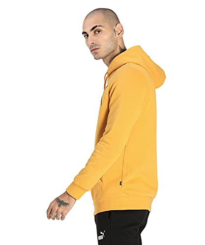 Image of Puma Cotton Men Ess Big Logo Hooded Neck Hoodie Fl (S) Mineral