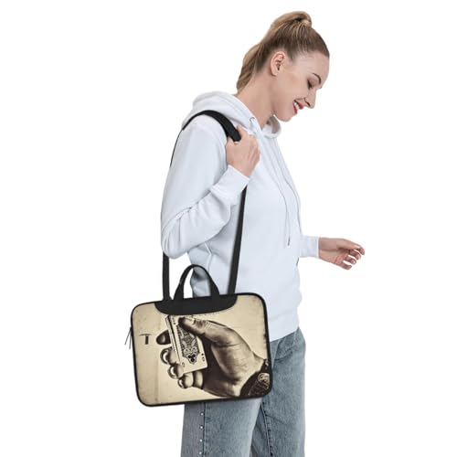 Bolso maletín para laptop con diseño vintage conceptual miniatura 3
