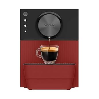 Foto di Cecotec Macchina da caffè superautomatica compatta Cremmaet Cube Red. 1350 W, prestazioni professionali, sistema di pressatura, pre-infusione, 19 bar, sistema Thermoblock, 5 livelli di macinazione