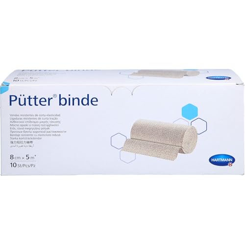 HARTMANN Pütterbinde 8 cm x 5 m, 10 St. Binde