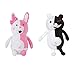 SGOT Monomi Plüschtier Puppe, Kawaii Kaninchen Plüsch, Monokuma Schwarz und Weiß Bär( 2 STK)