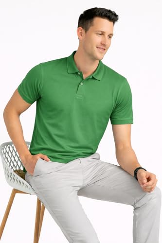 Image of Men's Plain Polo Neck T-Shirt | Comfortable | Stylish Casual & Smart Wear | Half Sleeve | Regular Fit