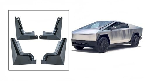 Guardabarros delanteros y traseros de PP suave para Tesla CyberPickup 2023+ 6